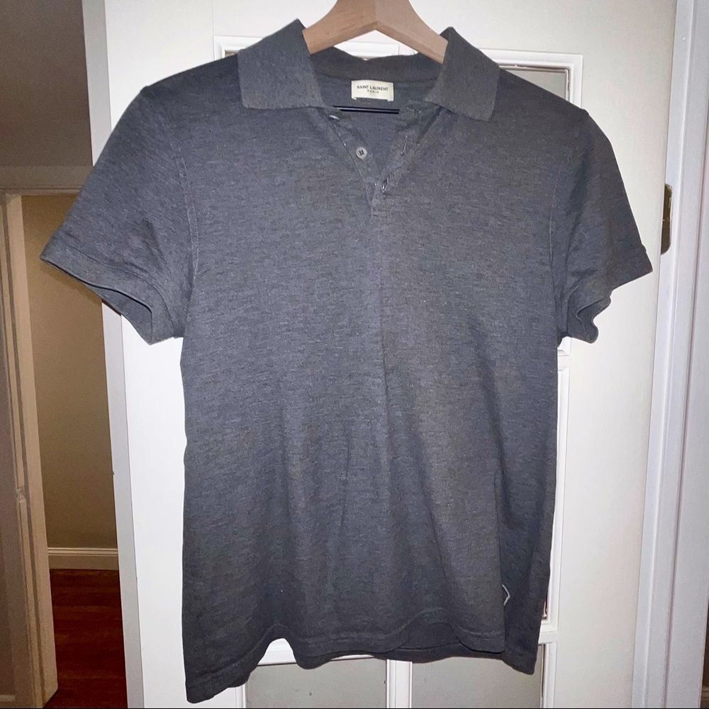 SOLD @2ndSt—Saint Laurent Piqué Polo